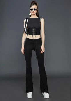 Poster Grl Noir Search And Destroy Corset Tank