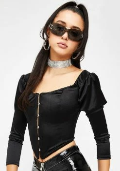 Poster Grl Texts On Read Corset Top