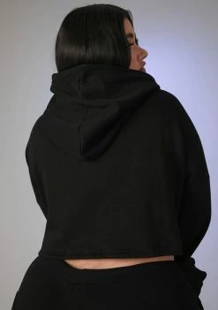 Poster Grl Tops Always Switching Lanes Crop Hoodie