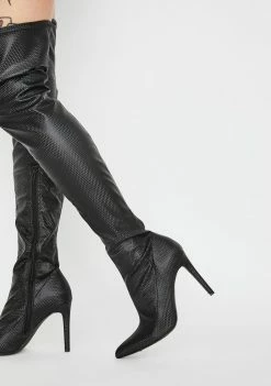 Poster Grl Secure The Bag Thigh High Boots Boots & Booties