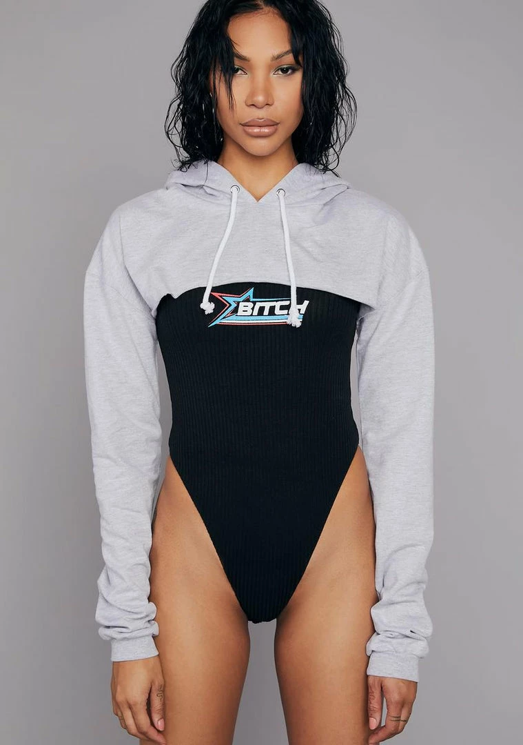 Poster Grl Printed Bodysuit Got A Saga Hoodie & Bodysuit 3 Poster Grl Printed Bodysuit Got A Saga Hoodie & Bodysuit