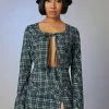 Poster Grl Never The Same Plaid Skirt Set