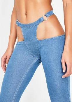 Poster Grl Throwin' Down Denim Bells Bottoms