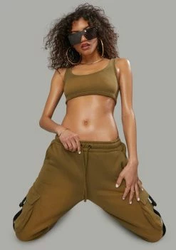 Poster Grl Category Is Fierce Cargo Joggers Set Jumpsuits & Rompers