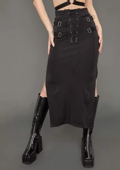 Poster Grl Bottoms Tied Up Midi Skirt