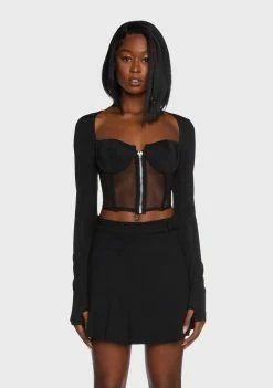 Poster Grl Do You Good Mesh Corset Top