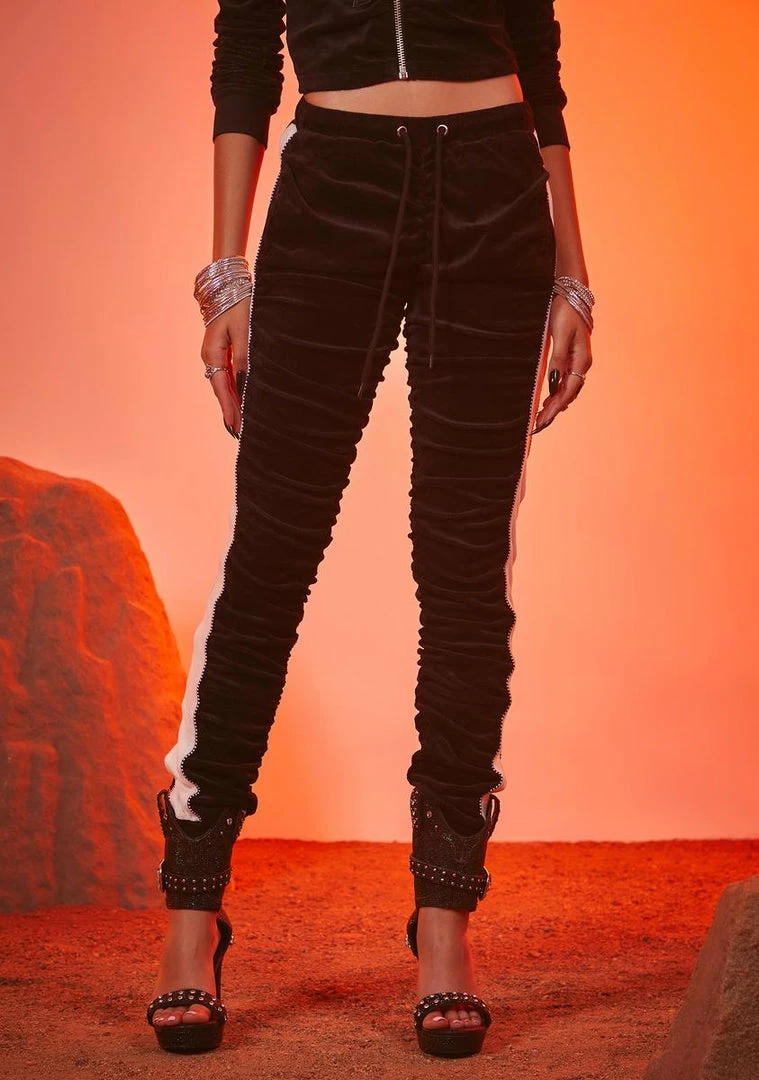 Poster Grl Vintage Taste Velour Track Pants 3 Poster Grl Vintage Taste Velour Track Pants