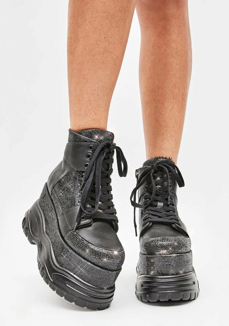 Poster Grl Diva Street Rhinestone Platform Sneakers 4 Poster Grl Diva Street Rhinestone Platform Sneakers