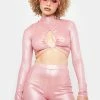 Poster Grl Tops Hit The Slopes Metallic Top