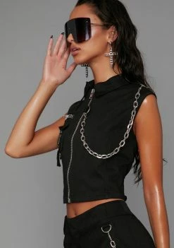 Poster Grl Make It Work Military Top