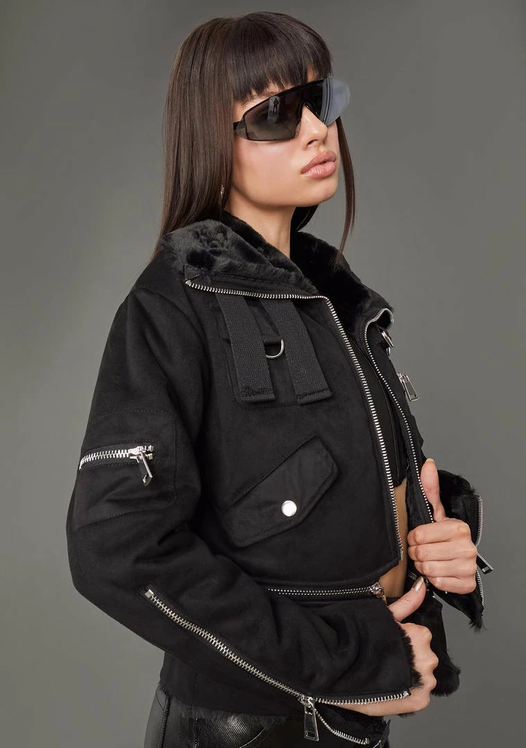 Poster Grl Outerwear Project Runaway Bomber Jacket 4 Poster Grl Outerwear Project Runaway Bomber Jacket