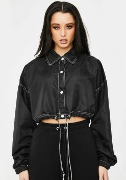 Poster Grl Outerwear Signed A Contract Crop Jacket