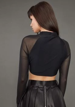 Poster Grl Tops Ride For You Keyhole Crop Top