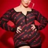 Poster Grl Lingerie & Sleepwear Plus Tip Of My Tongue Lounge Romper