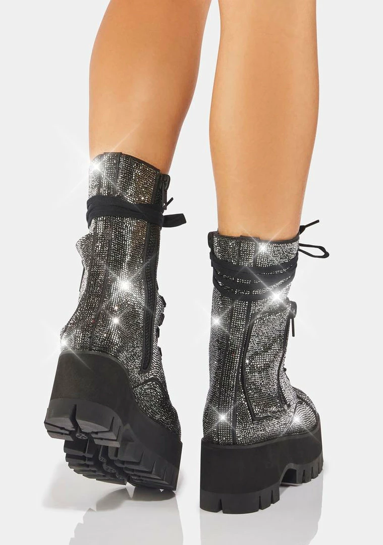 Poster Grl Combat Boots Strike It Rich Rhinestone Boots 6 Poster Grl Combat Boots Strike It Rich Rhinestone Boots