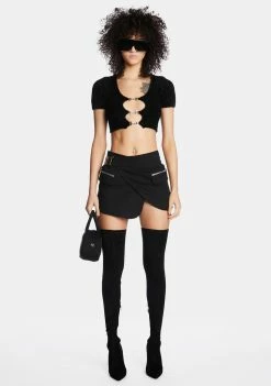 Poster Grl Wicked Stunner Status Cropped Sweater