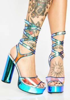 Poster Grl Platforms Oh You Fancy Huh Hologram Heels