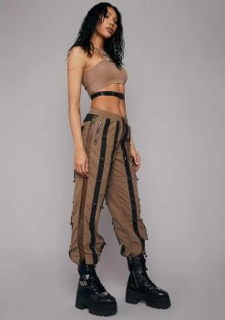 Poster Grl Jogger Sweatpants Taupe Love On The Line Jogger Pants