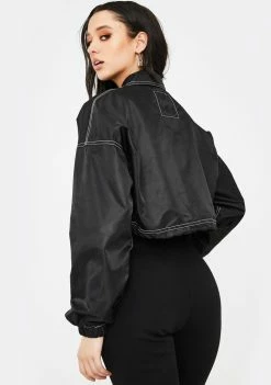 Poster Grl Outerwear Signed A Contract Crop Jacket