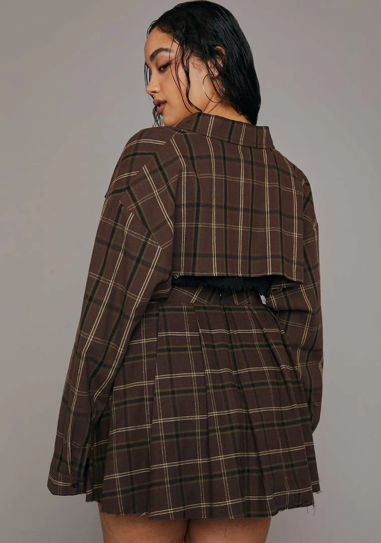 Poster Grl Plus Olive School Sweetheart Pleated Skirt 6 Poster Grl Plus Olive School Sweetheart Pleated Skirt