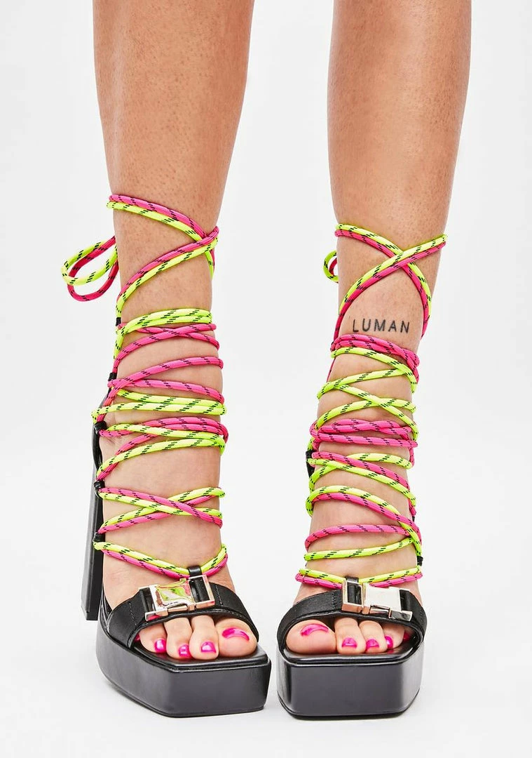 Poster Grl Platforms Tried & True Bungee Lace-Up Heels 5 Poster Grl Platforms Tried & True Bungee Lace-Up Heels