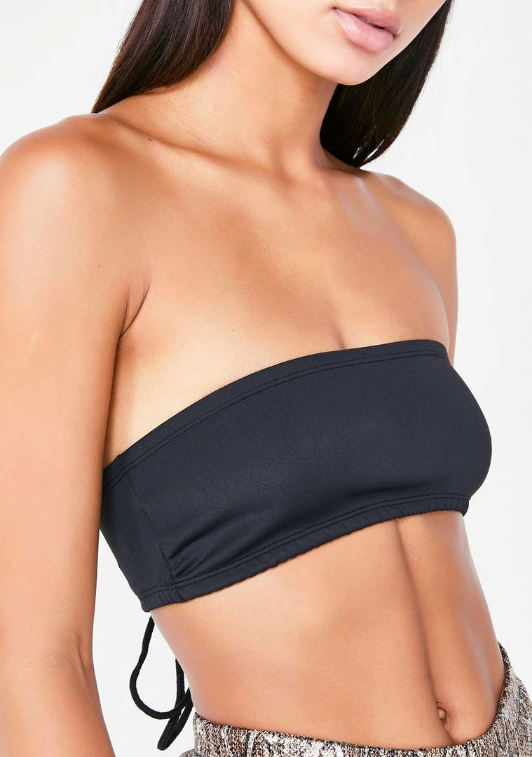 Poster Grl Wicked Ish Talker Lace-Up Bandeau Tops 5 Poster Grl Wicked Ish Talker Lace-Up Bandeau Tops