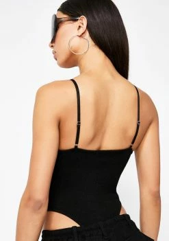 Poster Grl Night Supermodel Ribbed Bodysuit Tops