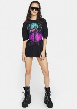 Poster Grl Tops Eternally Famous Oversized Graphic Tee 8 Poster Grl Tops Eternally Famous Oversized Graphic Tee