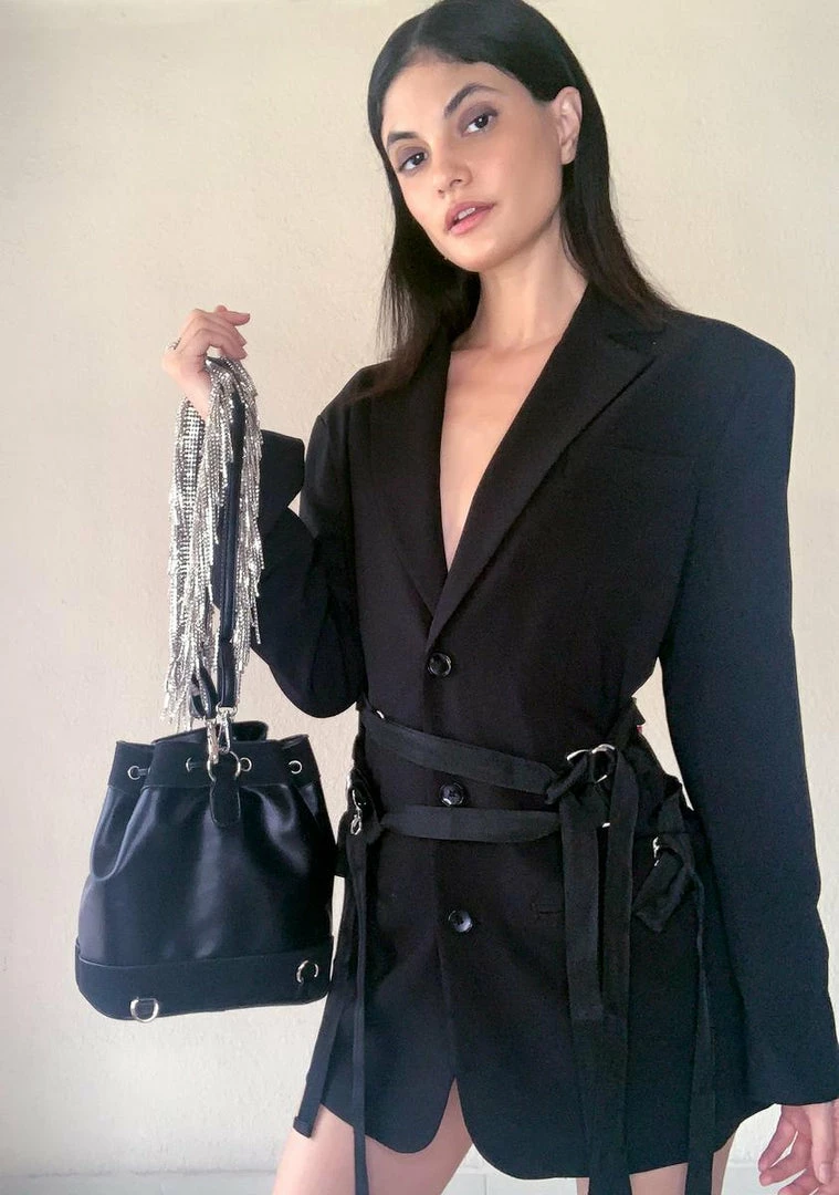 Poster Grl High Class Holdup Rhinestone Fringe Bag 3 Poster Grl High Class Holdup Rhinestone Fringe Bag