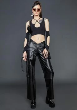 Poster Grl Night Game Over Halter Top