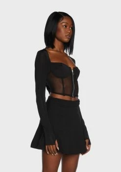 Poster Grl Do You Good Mesh Corset Top