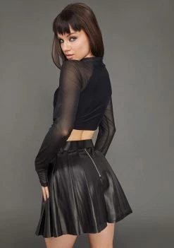 Poster Grl Ready For Action Pleated Skirt