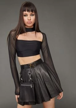Poster Grl Ready For Action Pleated Skirt