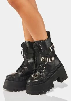 Poster Grl Platforms Just Doing Me Combat Boots