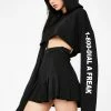 Poster Grl Tops Closet Freak Cropped Hoodie