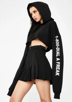 Poster Grl Tops Closet Freak Cropped Hoodie