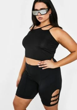 Poster Grl Tops Bye Send To Voicemail Crop Tank