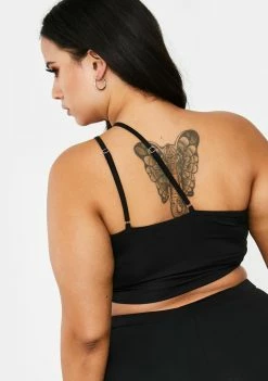 Poster Grl Tops Bye Send To Voicemail Crop Tank