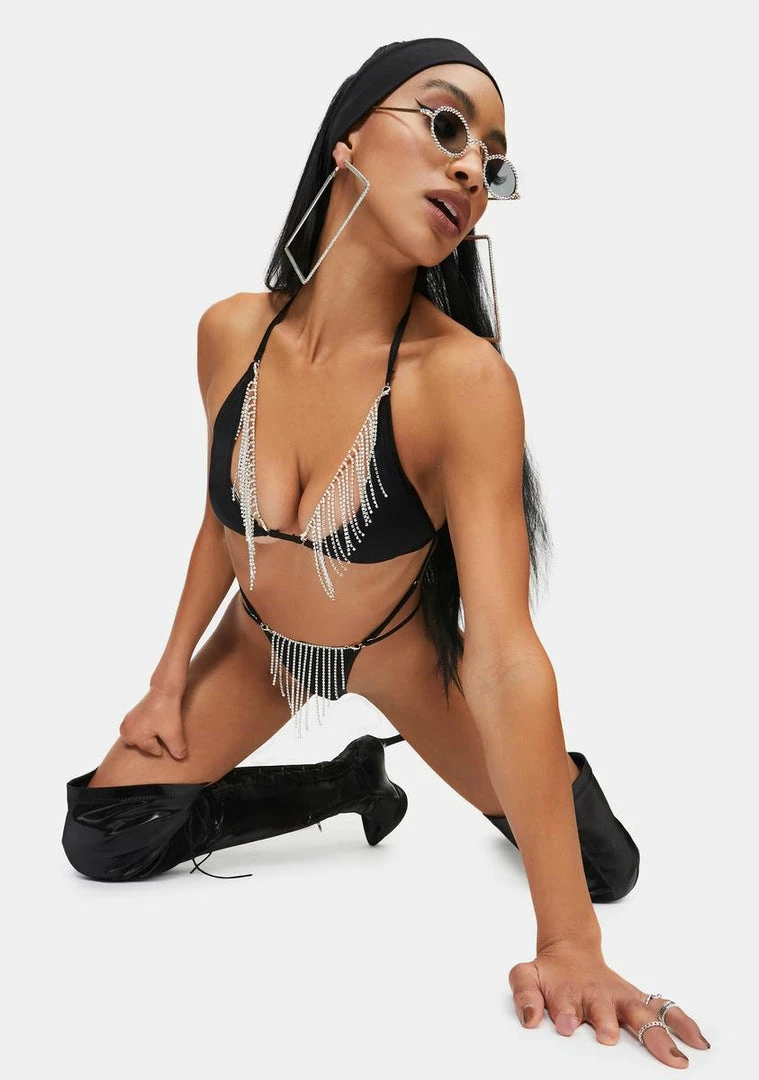 Poster Grl Naughty Girl Rhinestone Bodysuit Lingerie & Sleepwear 4 Poster Grl Naughty Girl Rhinestone Bodysuit Lingerie & Sleepwear