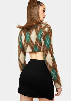 Poster Grl Bottoms Meet Your Match Embroidered Skirt