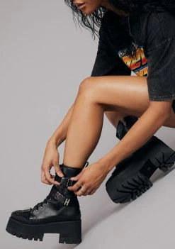 Poster Grl Platforms Just Doing Me Combat Boots