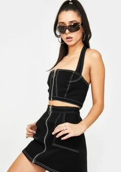 Poster Grl Bottoms Million Dollar Baller Denim Skirt