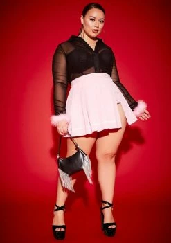 Poster Grl Plus School Sweetheart Pleated Skirt Bottoms