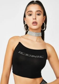 Poster Grl Tops Iconic Clout Rhinestone Tank