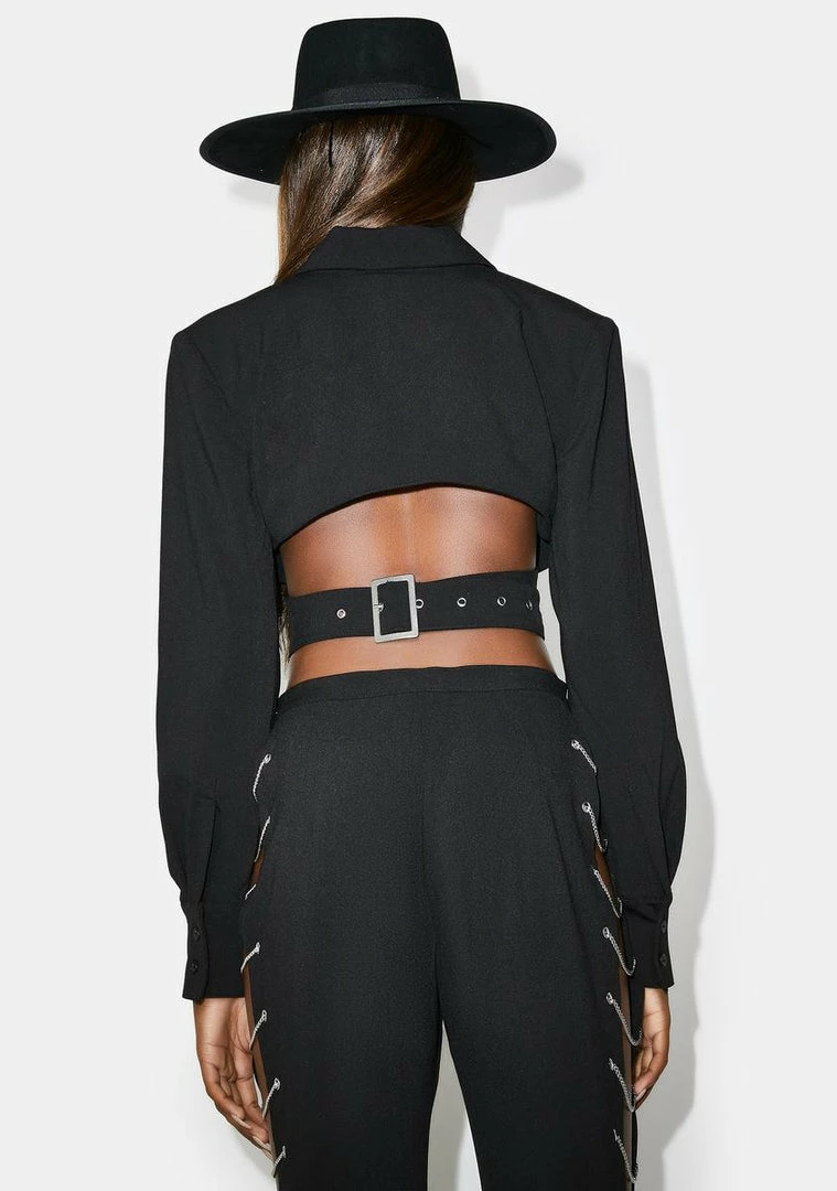 Poster Grl Cut A Deal Crop Blazer Outerwear 4 Poster Grl Cut A Deal Crop Blazer Outerwear