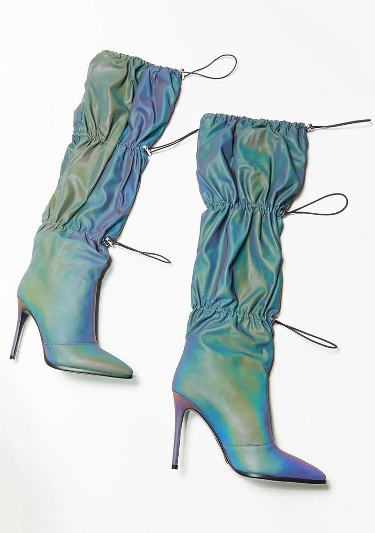 Poster Grl Rack It Up Reflective Boots Boots & Booties 3 Poster Grl Rack It Up Reflective Boots Boots & Booties