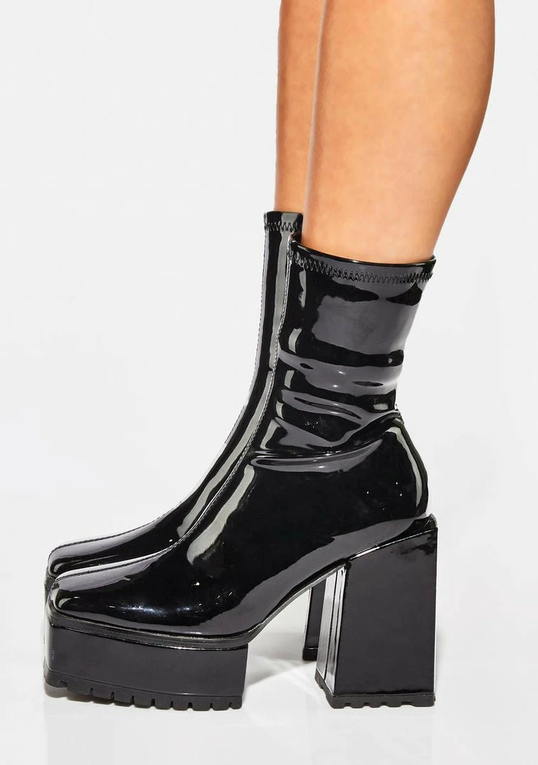Poster Grl Patent Disappearing Act Platform Boots 5 Poster Grl Patent Disappearing Act Platform Boots