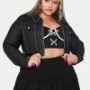 Poster Grl Luxe No Hard Feelingz Cropped Jacket