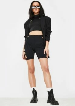 Poster Grl Feature Me Buckle Biker Shorts Bottoms