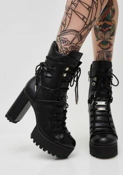 Poster Grl Last Standing Lace-Up Boots Boots & Booties